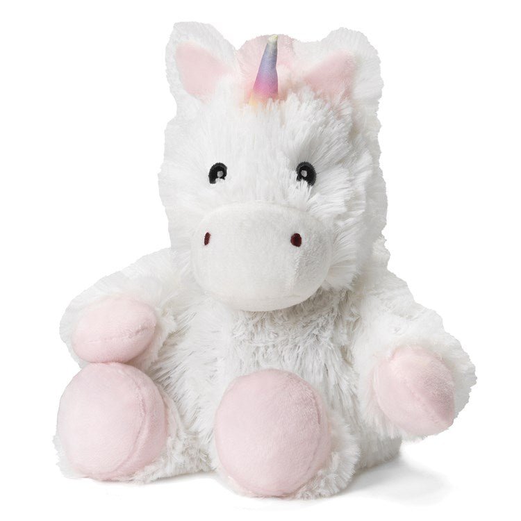 White Unicorn Warmies Kids Toys- Stuffed Animals Warmies Paper Skyscraper Gift Shop Charlotte