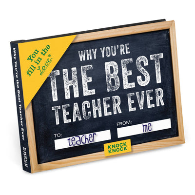 Why You're the Best Teacher Ever Fill in the Love Gift Book  Knock Knock  Paper Skyscraper Gift Shop Charlotte