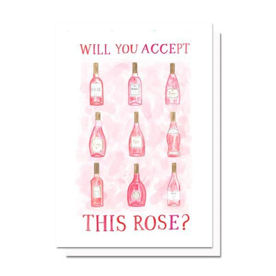 Will You Accept This Rose | Love Card Cards Evelyn Henson  Paper Skyscraper Gift Shop Charlotte