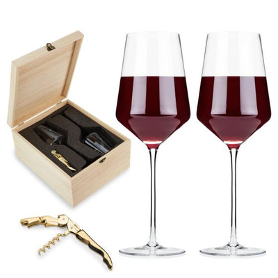 Wine Glass and Corkscrew Gift Box Barware True Fabrications  Paper Skyscraper Gift Shop Charlotte