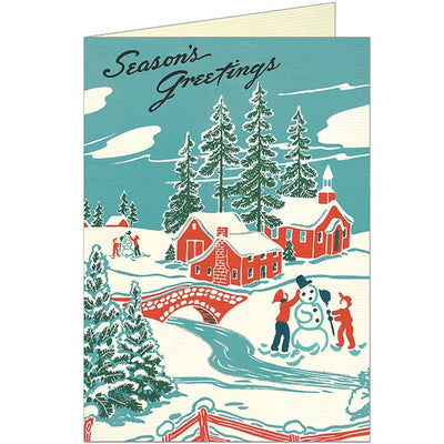 Winter Wonderland Greeting Card Holiday Cavallini Papers & Co., Inc.  Paper Skyscraper Gift Shop Charlotte