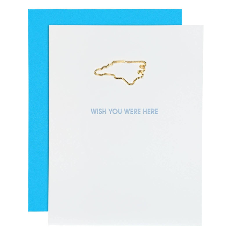 Wish You Were Here North Carolina | Friendship Card Cards Chez Gagné  Paper Skyscraper Gift Shop Charlotte