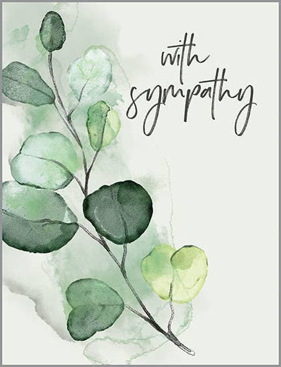 With Scripture Sympathy Card - Eucalyptus Cards Gina B Designs  Paper Skyscraper Gift Shop Charlotte