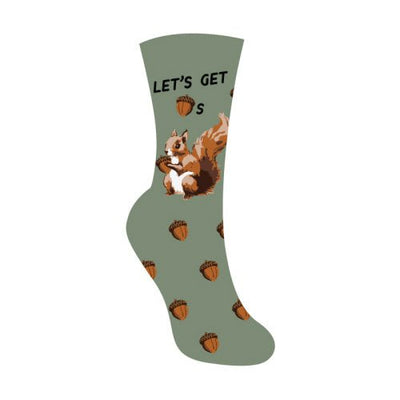 Women's Crew: Let's Get Nuts Socks Sock It to Me  Paper Skyscraper Gift Shop Charlotte