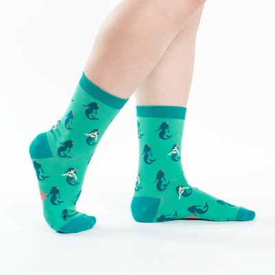 Women's Crew: Princess of the Sea Socks Sock It to Me  Paper Skyscraper Gift Shop Charlotte