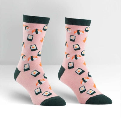 Women's Crew: Sushi Socks Sock It to Me  Paper Skyscraper Gift Shop Charlotte