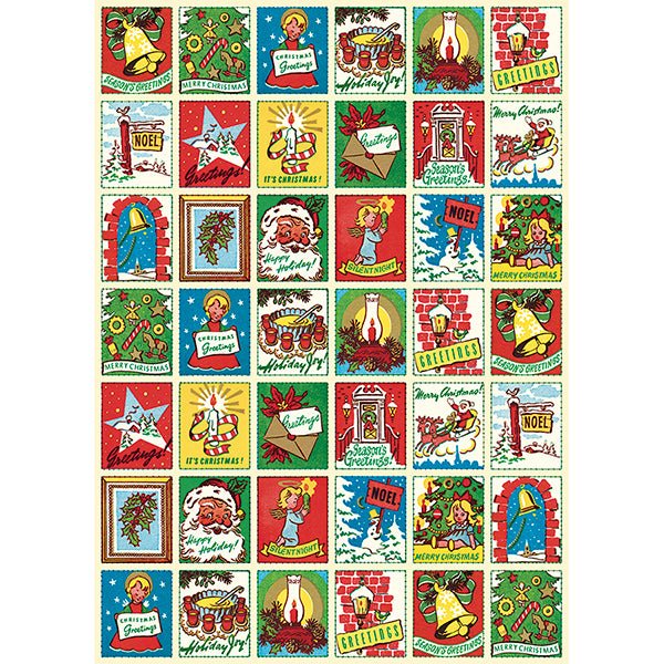 Wrap Sheet | Christmas Quilt Holiday Cavallini Papers & Co., Inc.  Paper Skyscraper Gift Shop Charlotte