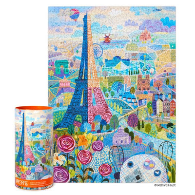 Paris 1000 Piece Puzzle Games - Puzzles WERKSHOPPE Paper Skyscraper Gift Shop Charlotte