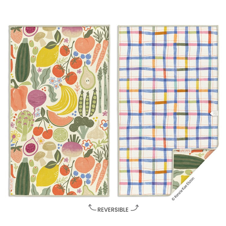 Farm Stand Microfiber Towel Kitchen - Hand, Tea & Dish Towels WERKSHOPPE Paper Skyscraper Gift Shop Charlotte