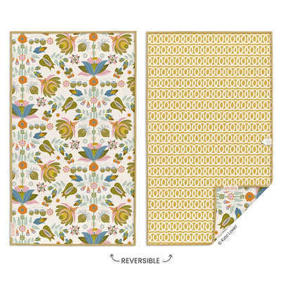 Cottage Floral Microfiber Towel Kitchen - Hand, Tea & Dish Towels WERKSHOPPE Paper Skyscraper Gift Shop Charlotte