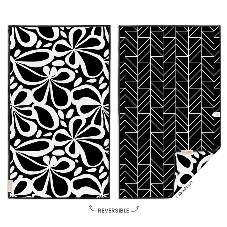 Mod Floral Tile Microfiber Towel Kitchen - Hand, Tea & Dish Towels WERKSHOPPE Paper Skyscraper Gift Shop Charlotte