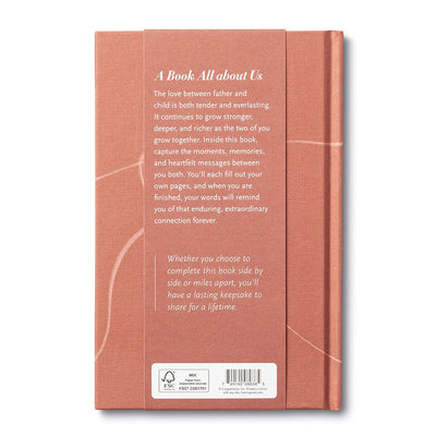 You And Me Dad | Guided Journal Fill In Books Compendium  Paper Skyscraper Gift Shop Charlotte