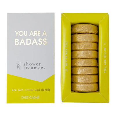 You Are a Badass Shower Steamers Beauty + Wellness Chez Gagné  Paper Skyscraper Gift Shop Charlotte