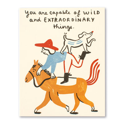 You Are Capable of Wild and Extraordinary Things | Birthday Card Cards Love Muchly  Paper Skyscraper Gift Shop Charlotte