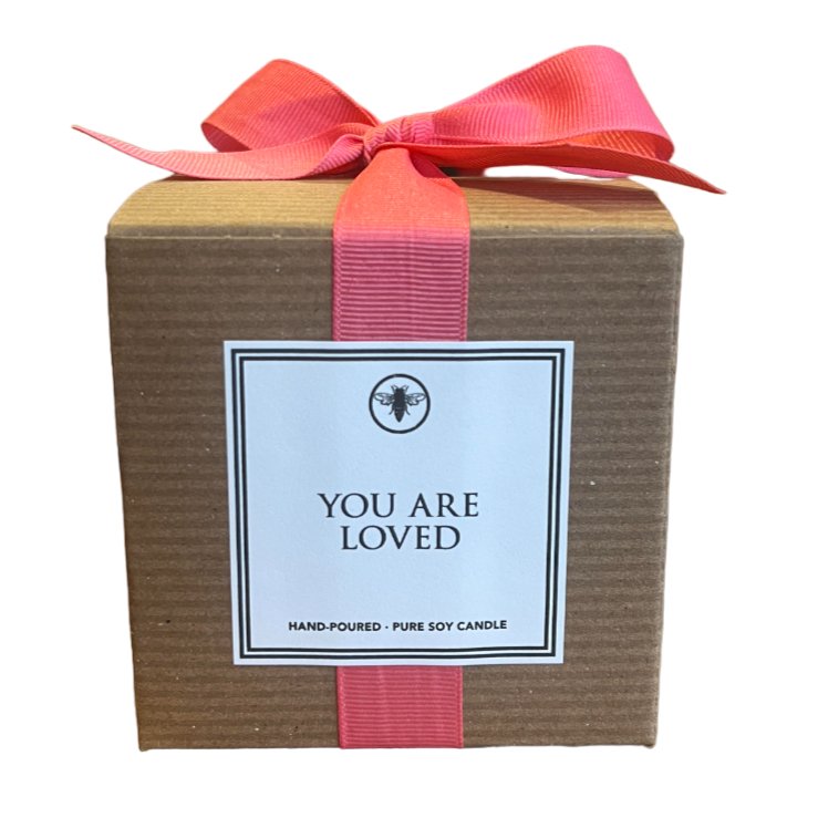 You Are Loved Soy Candle Candles Ella B  Paper Skyscraper Gift Shop Charlotte