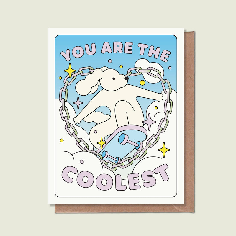 You Are The Coolest Greeting Card Cards Épée Lapin Studio  Paper Skyscraper Gift Shop Charlotte