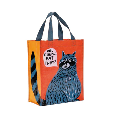 You Gonna Eat That? Handy Tote Tote Bags Blue Q  Paper Skyscraper Gift Shop Charlotte