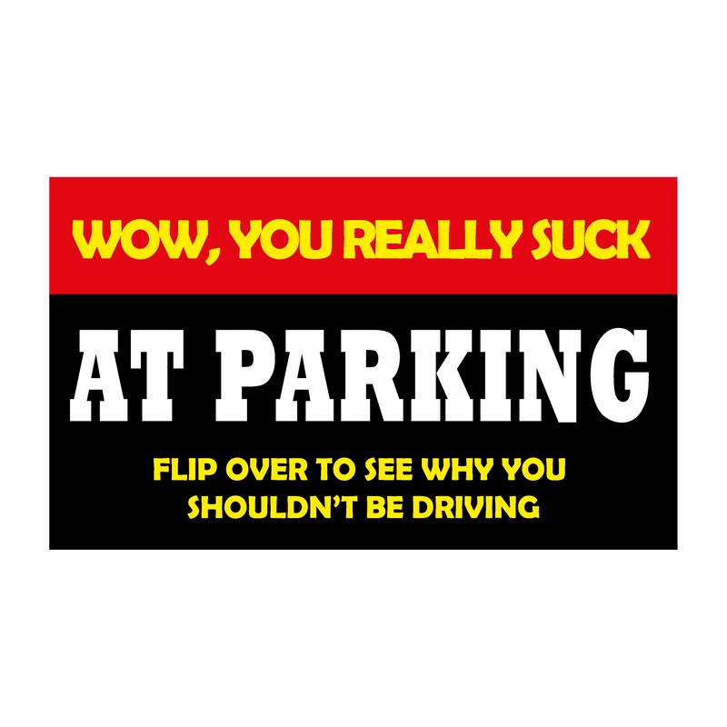 You Suck At Parking Cards | 10pc CARDS Paper Skyscraper  Paper Skyscraper Gift Shop Charlotte