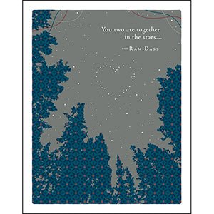 You Two Are Together in the Stars Wedding Card Cards Positively Green  Paper Skyscraper Gift Shop Charlotte