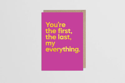 You're the First, The Last, My Everything  Say it with Songs  Paper Skyscraper Gift Shop Charlotte