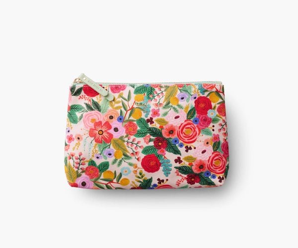 Zippered Pouch Set of 2 | Garden Party Pouches Rifle Paper Co  Paper Skyscraper Gift Shop Charlotte