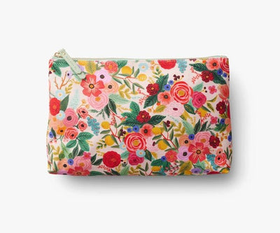 Zippered Pouch Set of 2 | Garden Party Pouches Rifle Paper Co  Paper Skyscraper Gift Shop Charlotte