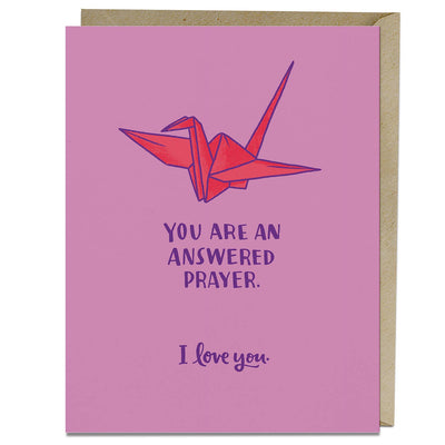 Answered Prayer Love Card Cards Em & Friends  Paper Skyscraper Gift Shop Charlotte