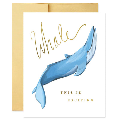 Whale This Is Exciting Card Cards Good Juju Ink  Paper Skyscraper Gift Shop Charlotte