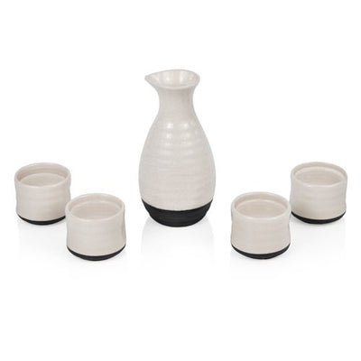 Sake Set Wooden Box  True Fabrications  Paper Skyscraper Gift Shop Charlotte