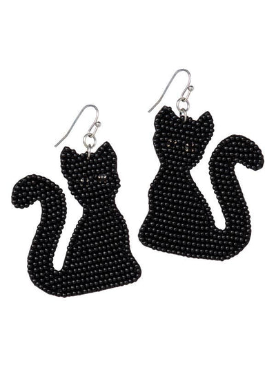 Black Cat Halloween Earrings  Laura Janelle  Paper Skyscraper Gift Shop Charlotte