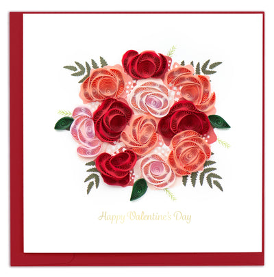 Valentine's Day Bouquet - Card Cards Quilling Card  Paper Skyscraper Gift Shop Charlotte