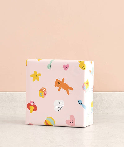 ‘Hey Baby’ Gift Wrap Wrap Sheet Wrap  Paper Skyscraper Gift Shop Charlotte