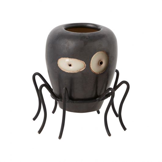 Wikki Spider Budvase | 3"x 3" Halloween Accent Decor  Paper Skyscraper Gift Shop Charlotte