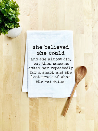 Dish Towel | She Believed She Could, Moms  Moonlight Makers  Paper Skyscraper Gift Shop Charlotte