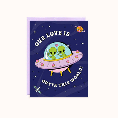 Outta This World | Valentine's Day Cards Party Mountain Paper co.  Paper Skyscraper Gift Shop Charlotte