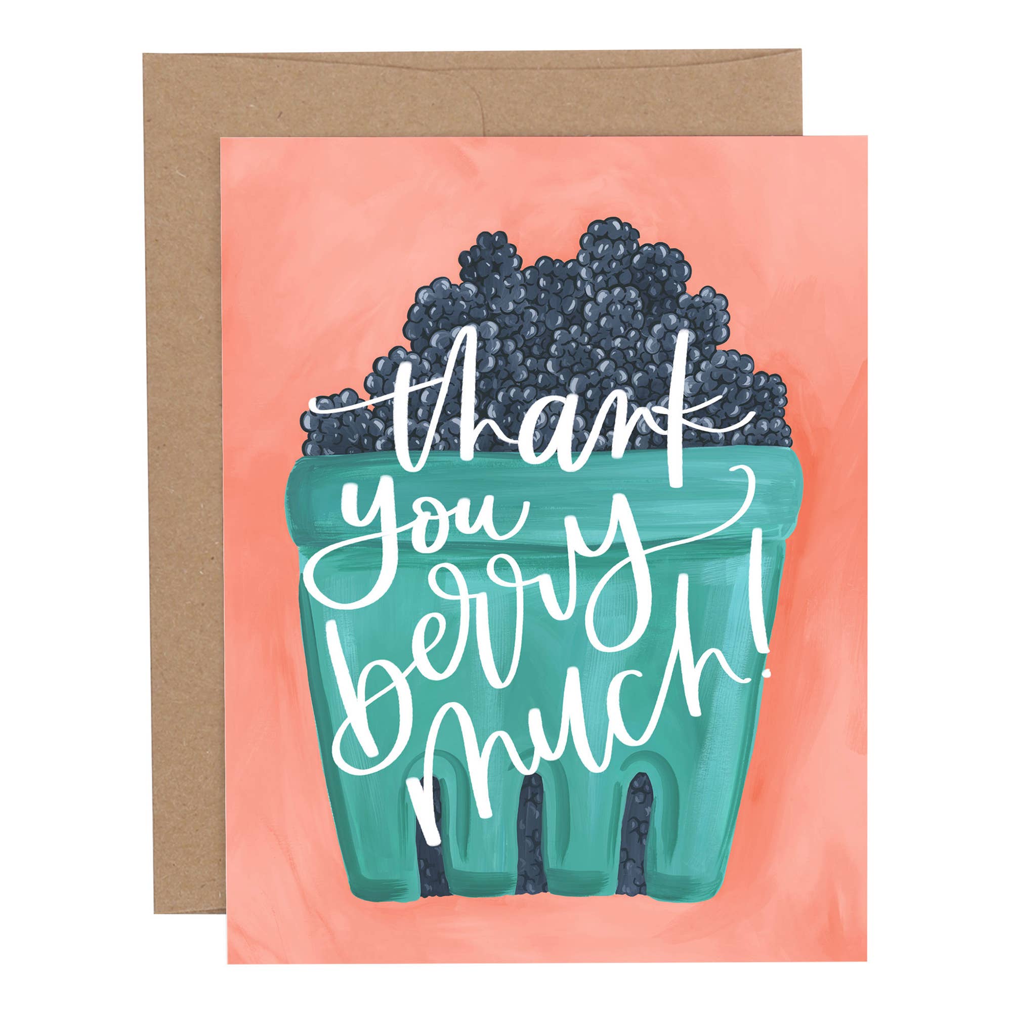 Berry Basket Thank You Greeting Card – Paper Skyscraper