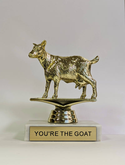 You're the Goat Participation Trophy Jokes & Novelty He Said, She Said  Paper Skyscraper Gift Shop Charlotte