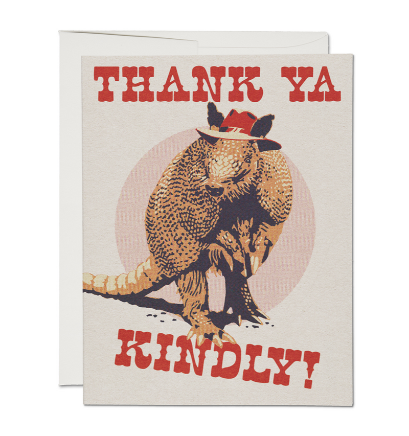 Thank Ya Kindly thank you greeting card Cards Red Cap Cards  Paper Skyscraper Gift Shop Charlotte