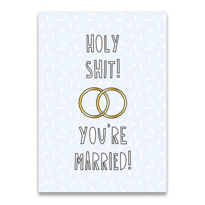 Holy Shit! You're Married! - enclosure card Cards Near Modern Disaster  Paper Skyscraper Gift Shop Charlotte