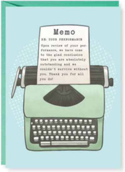 Admin Memo Typewriter Card Cards Design Design  Paper Skyscraper Gift Shop Charlotte