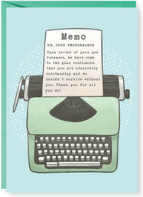 Admin Memo Typewriter Card Cards Design Design  Paper Skyscraper Gift Shop Charlotte