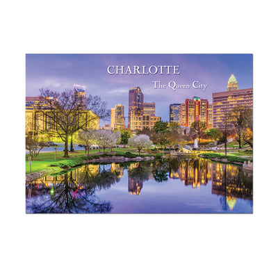 CLT Day Independence Skyline Metal Magnet Magnets My City Souvenirs  Paper Skyscraper Gift Shop Charlotte