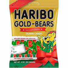 Haribo Christmas Gold Bears Food - Chocolates & Candy Nassau Candy Paper Skyscraper Gift Shop Charlotte