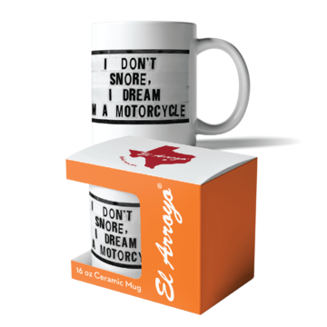 Motorcycle Dreams | 16oz Coffee Mug Mugs El Arroyo  Paper Skyscraper Gift Shop Charlotte