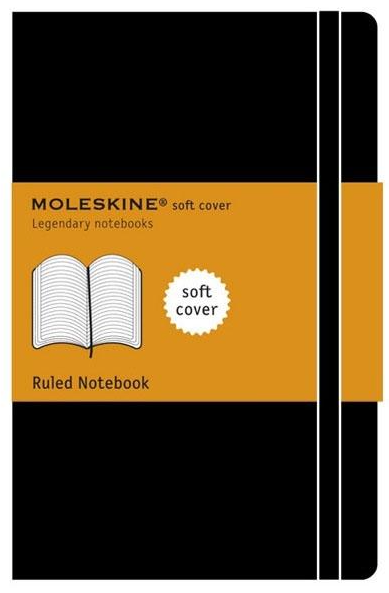 Ruled | Black | Soft Cover | XL Notebook BOOK Moleskin  Paper Skyscraper Gift Shop Charlotte