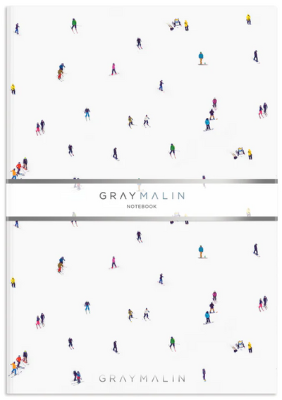 Gray Malin The Skiers A5 Notebook Journals Chronicle  Paper Skyscraper Gift Shop Charlotte