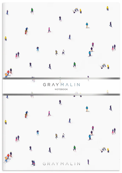 Gray Malin The Skiers A5 Notebook Journals Chronicle  Paper Skyscraper Gift Shop Charlotte