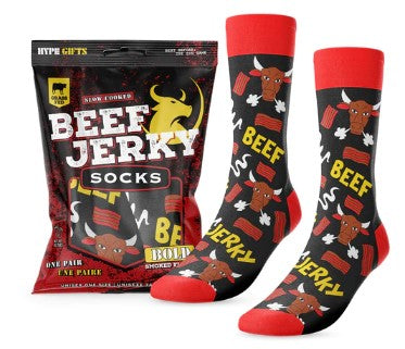 Beef Jerky Socks Socks Main and Local  Paper Skyscraper Gift Shop Charlotte