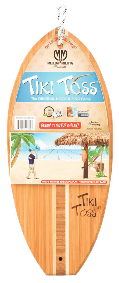 Tiki Toss Surf Edition Hook and Ring Game Games Tiki Toss  Paper Skyscraper Gift Shop Charlotte