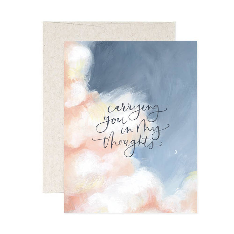 In My Thoughts Clouds | Thinking of You Card Cards 1canoe2 | One Canoe Two Paper Co.  Paper Skyscraper Gift Shop Charlotte